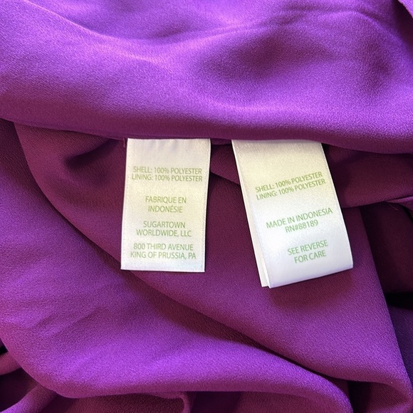 LILLY PULITZER Amarena Cherry Deacon Vneck Dress Satin Flowy Size 6 NEW - Picture 12 of 13